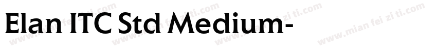 Elan ITC Std Medium字体转换